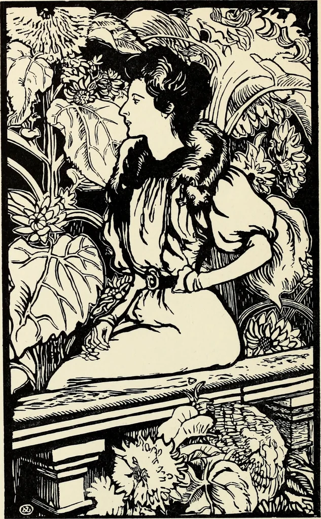 An illustration from Modern pen drawings: European and American;, 1901, leaf 243