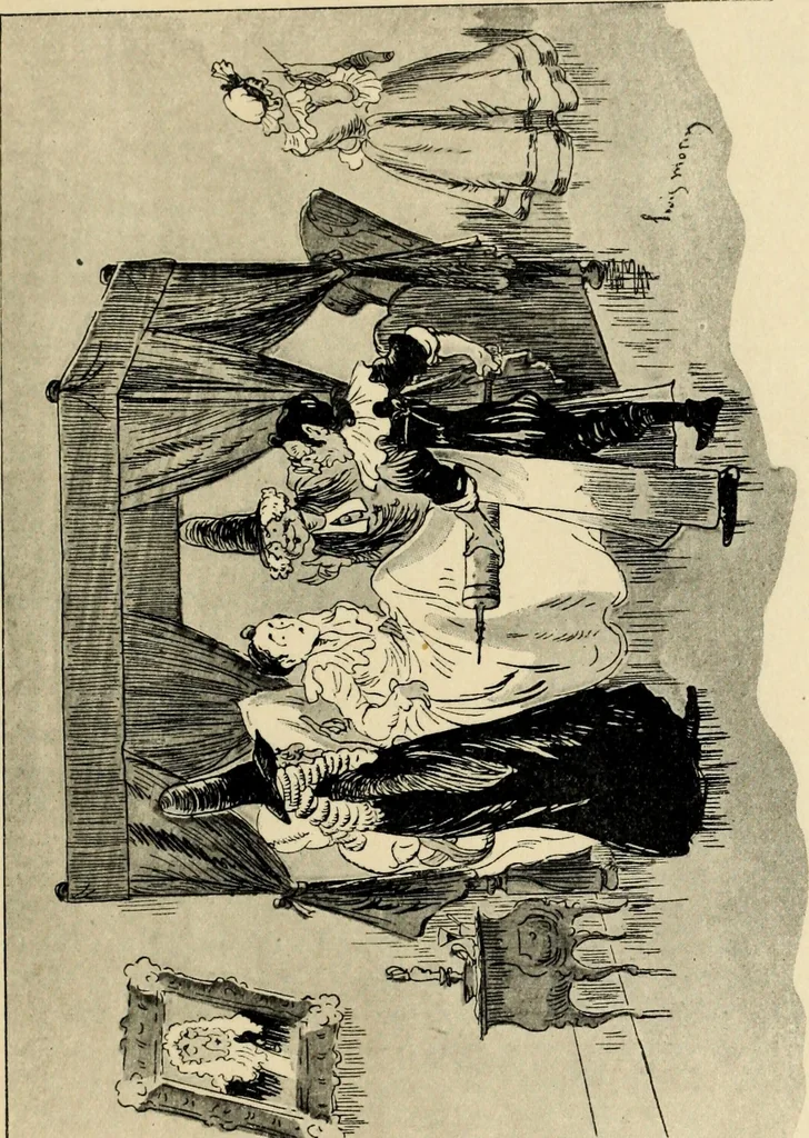 An illustration from Modern pen drawings: European and American;, 1901, leaf 257