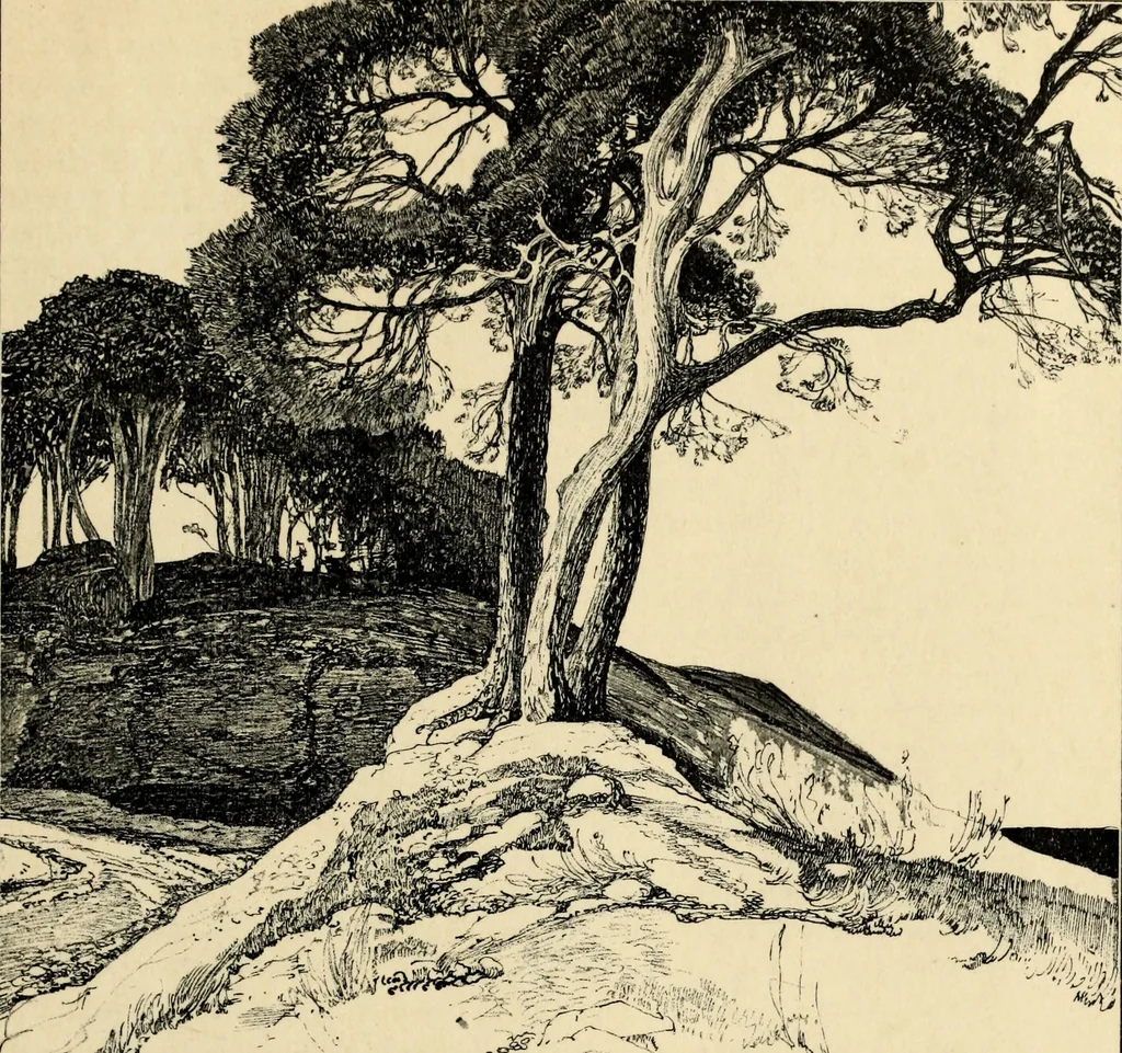 An illustration from Modern pen drawings: European and American;, 1901, leaf 271