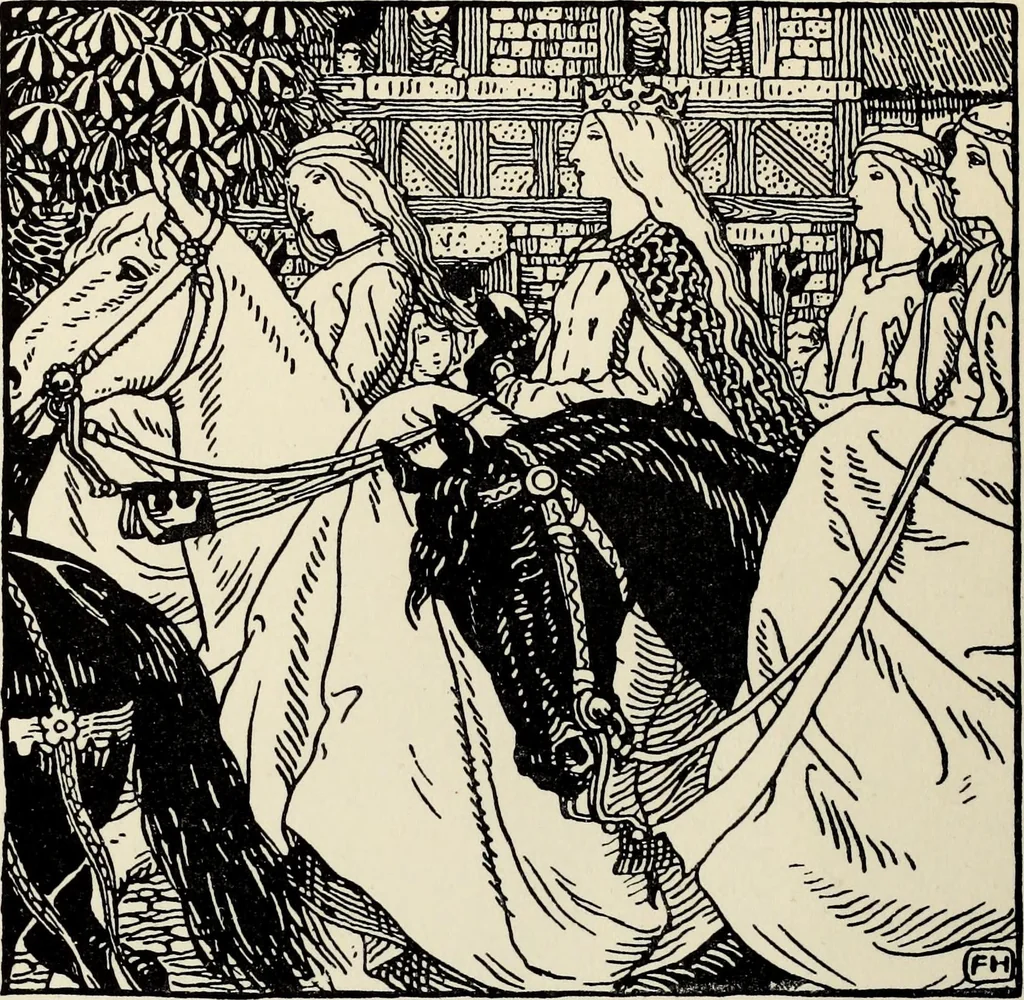 An illustration from Modern pen drawings: European and American;, 1901, leaf 284