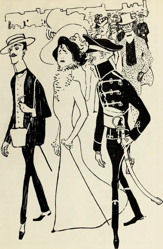 An illustration from Modern pen drawings: European and American;, 1901, leaf 293