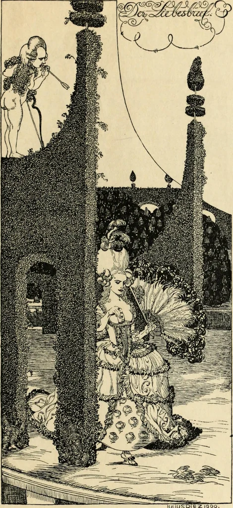 An illustration from Modern pen drawings: European and American;, 1901, leaf 295