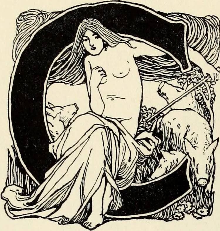 An illustration from Modern pen drawings: European and American;, 1901, leaf 298