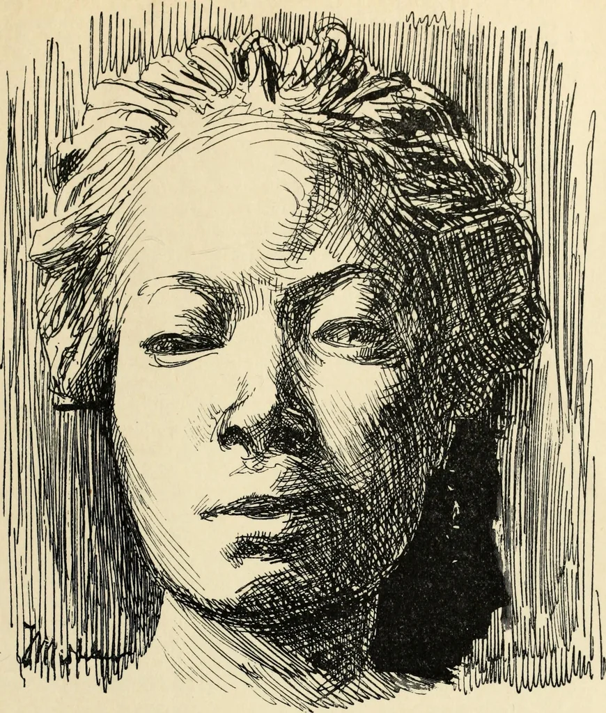 An illustration from Modern pen drawings: European and American;, 1901, leaf 299