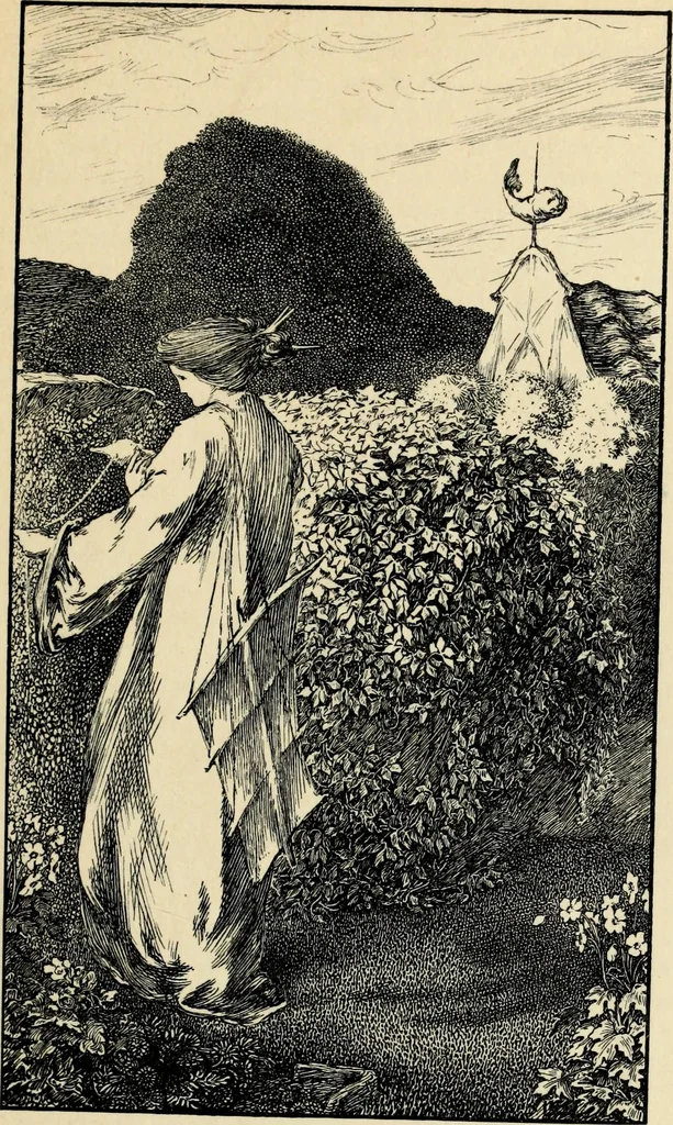 An illustration from Modern pen drawings: European and American;, 1901, leaf 30