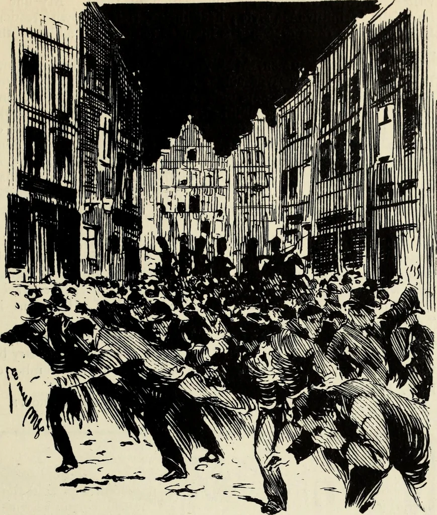 An illustration from Modern pen drawings: European and American;, 1901, leaf 307
