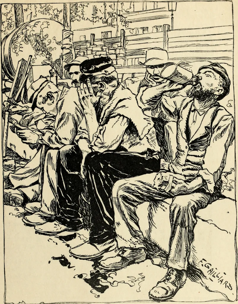 An illustration from Modern pen drawings: European and American;, 1901, leaf 309