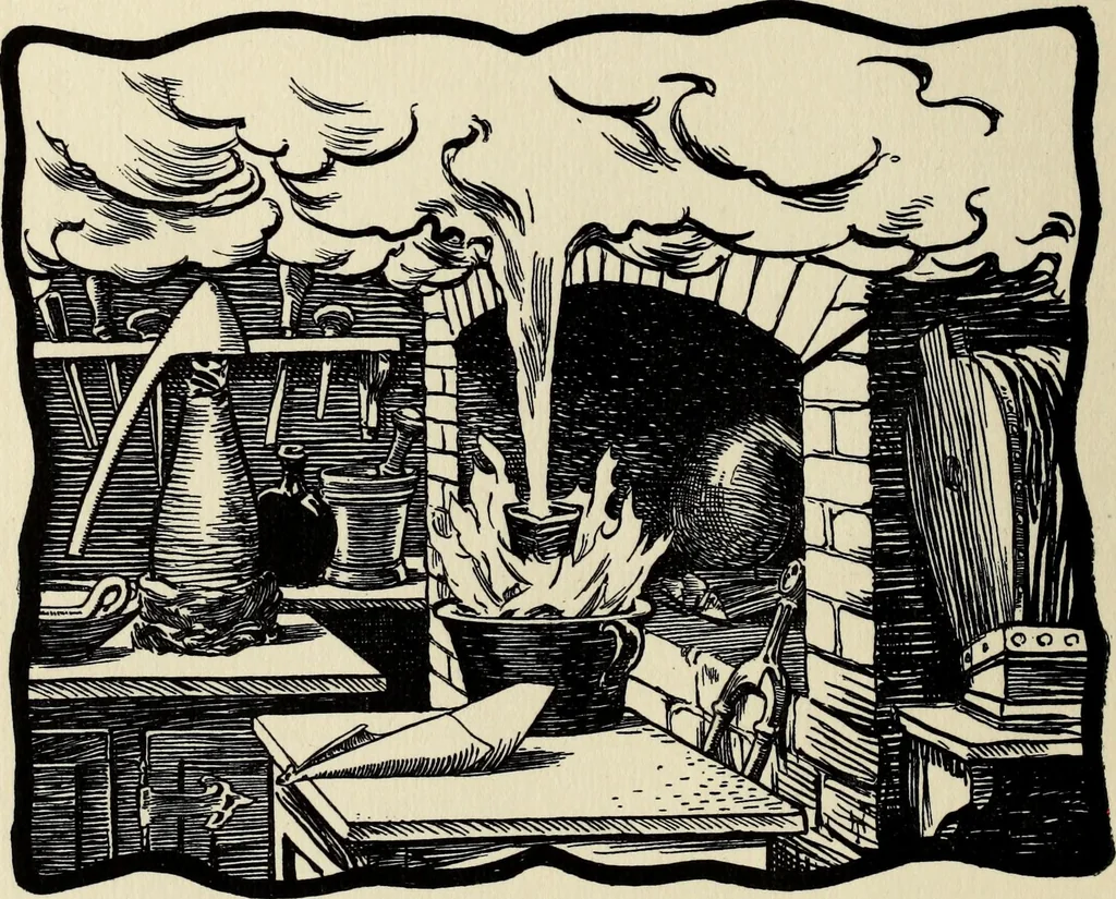 An illustration from Modern pen drawings: European and American;, 1901, leaf 316