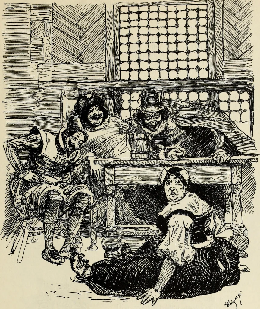 An illustration from Modern pen drawings: European and American;, 1901, leaf 321