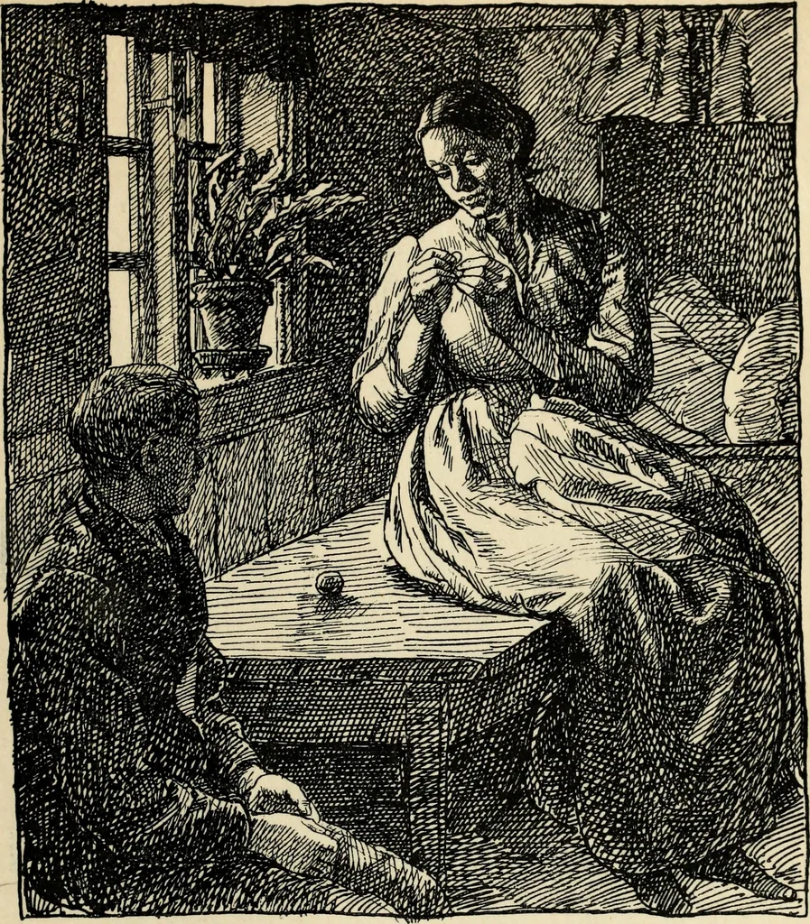 An illustration from Modern pen drawings: European and American;, 1901, leaf 323