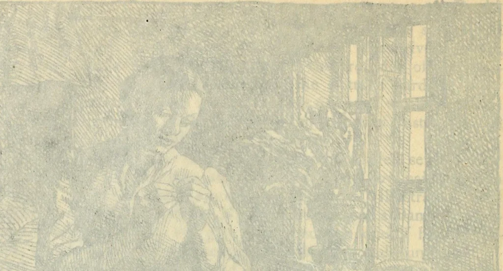 An illustration from Modern pen drawings: European and American;, 1901, leaf 324