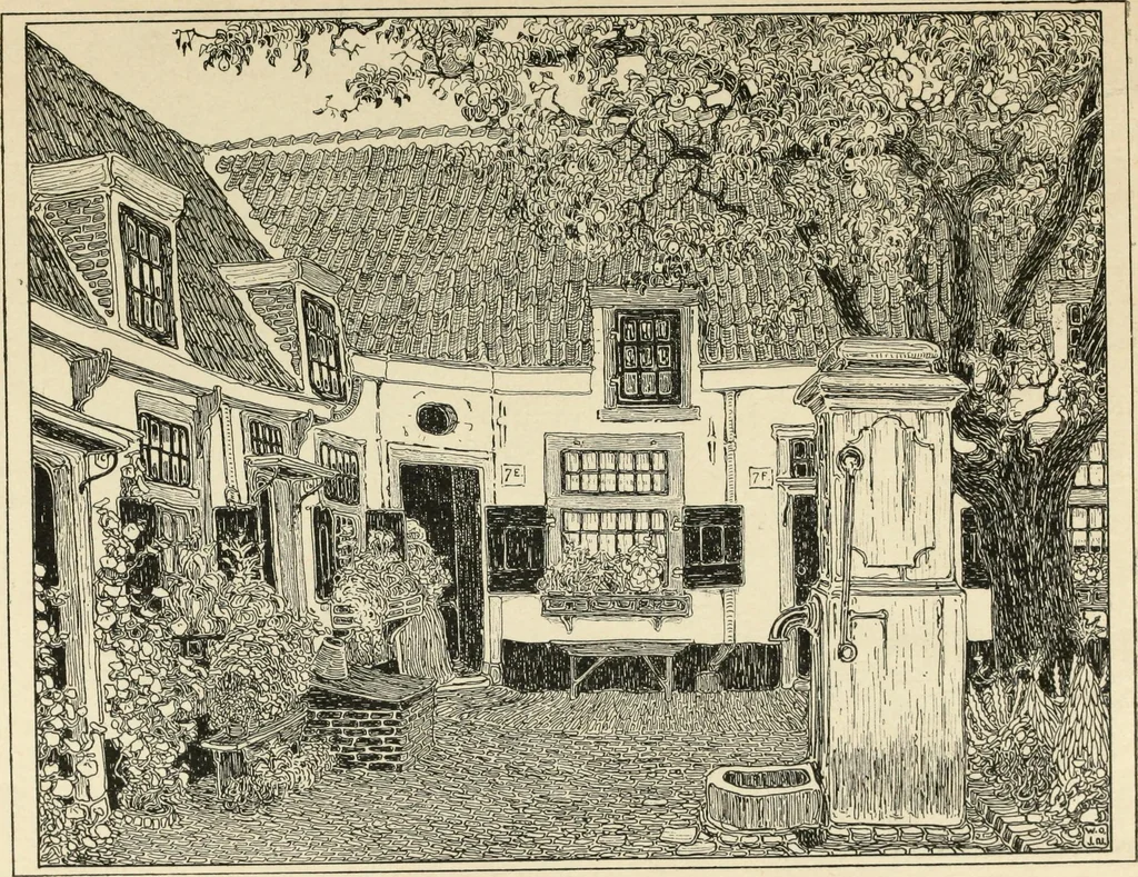 An illustration from Modern pen drawings: European and American;, 1901, leaf 327