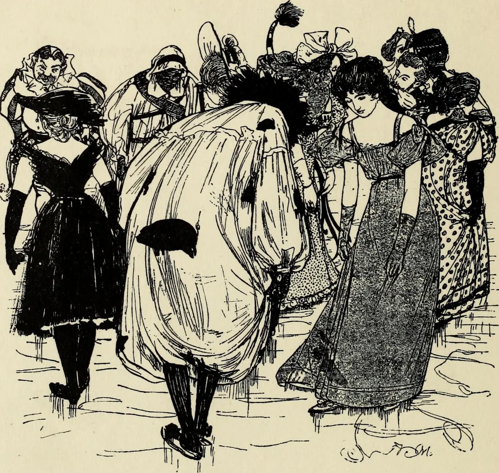 An illustration from Modern pen drawings: European and American;, 1901, leaf 334