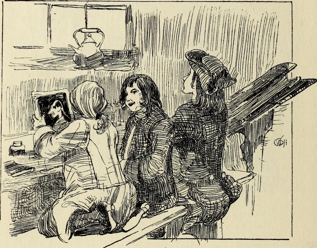 An illustration from Modern pen drawings: European and American;, 1901, leaf 336