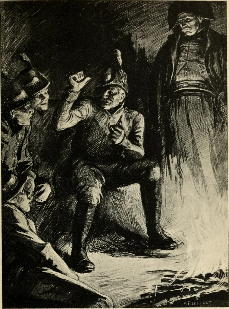 An illustration from Modern pen drawings: European and American;, 1901, leaf 345