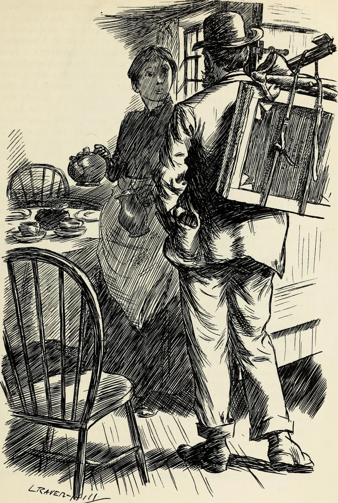 An illustration from Modern pen drawings: European and American;, 1901, leaf 42