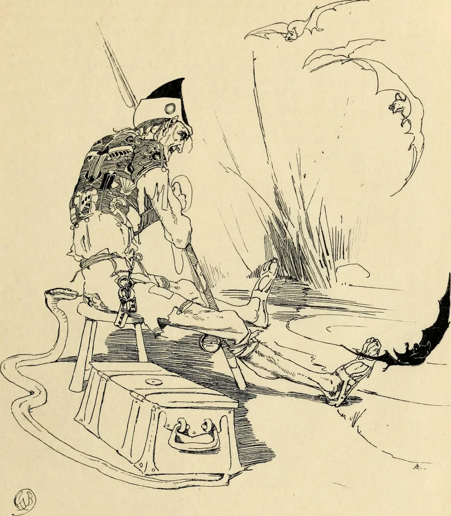 An illustration from Modern pen drawings: European and American;, 1901, leaf 52