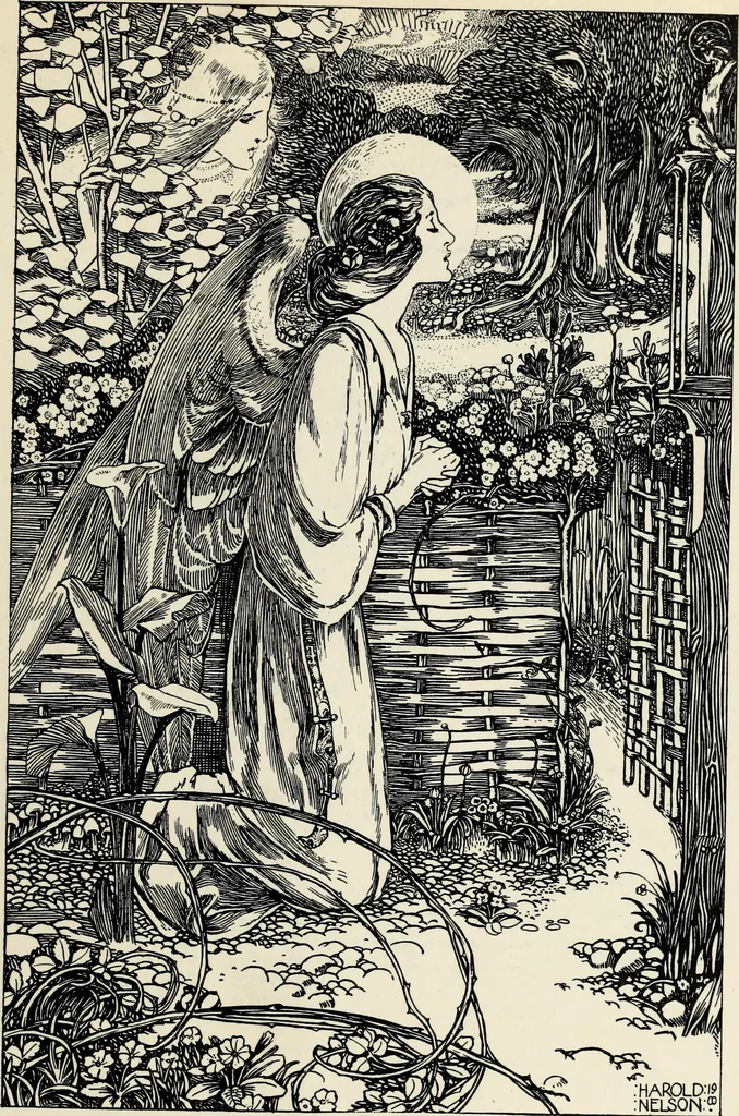 An illustration from Modern pen drawings: European and American;, 1901, leaf 56