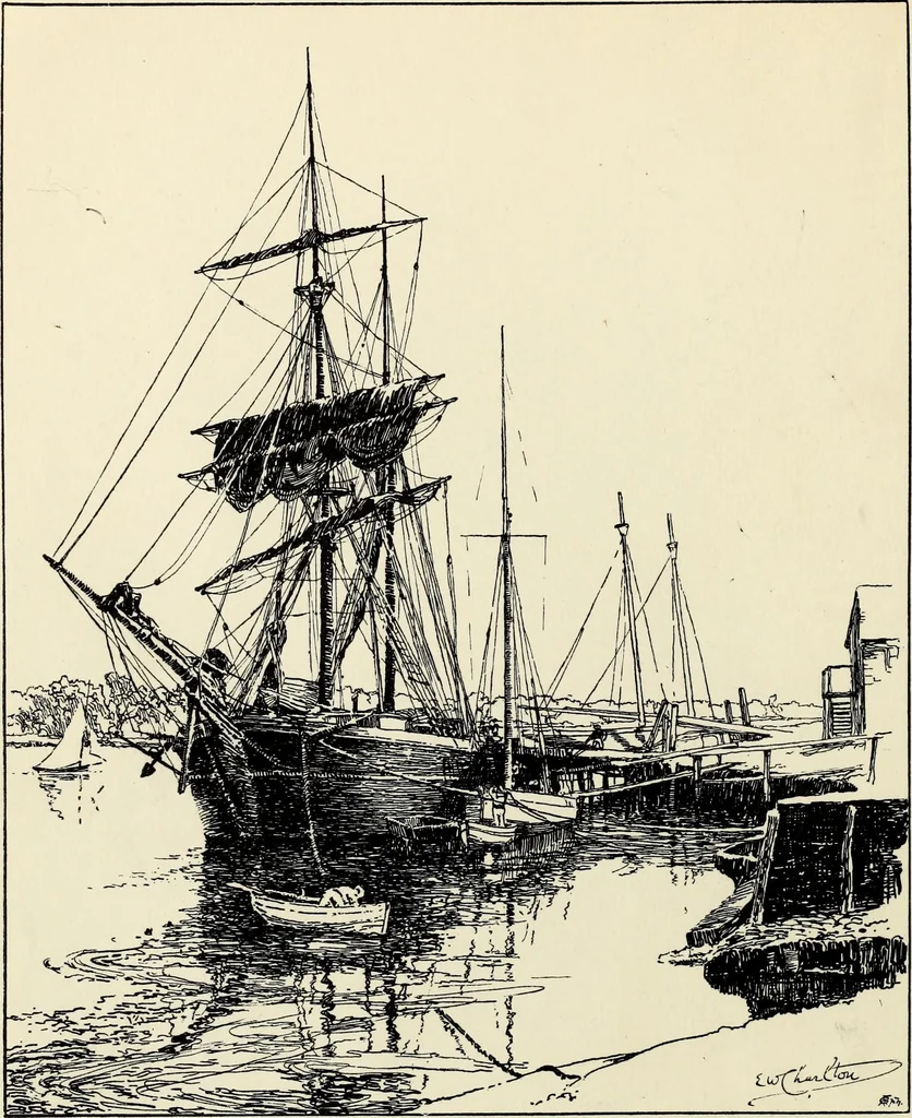 An illustration from Modern pen drawings: European and American;, 1901, leaf 92