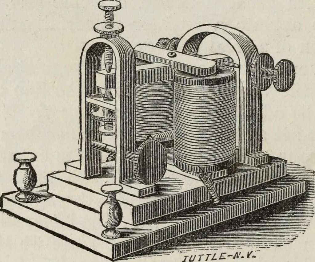 An illustration from Modern practice of the electric telegraph : a handbook for electricians and operators, 1874, leaf 43