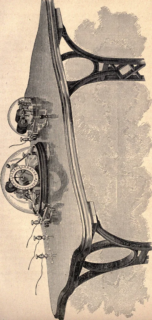 An illustration from Modern practice of the electric telegraph. A handbook for electricians and operators, 1872, leaf 126