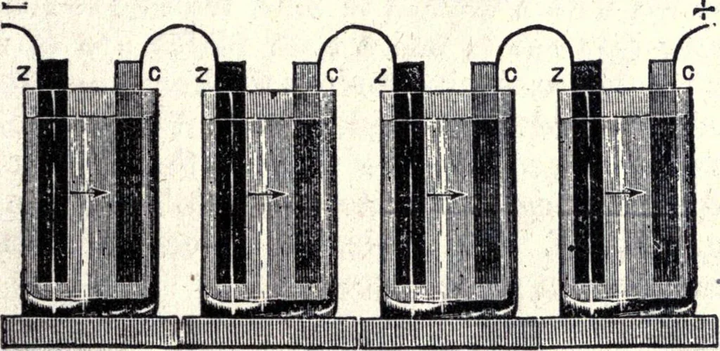 An illustration from Modern practice of the electric telegraph. A handbook for electricians and operators, 1872, leaf 18