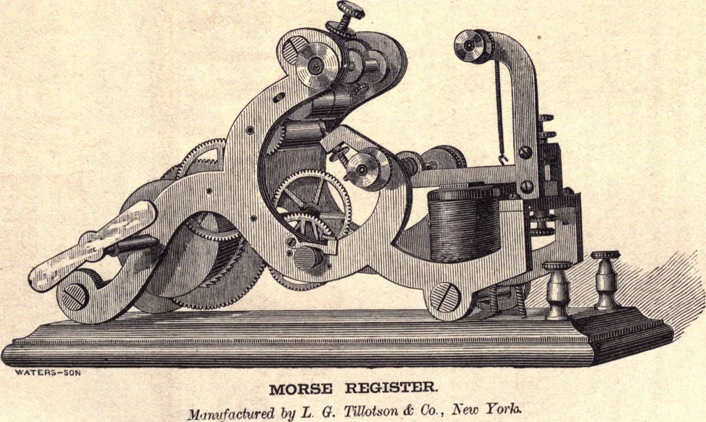 An illustration from Modern practice of the electric telegraph. A handbook for electricians and operators, 1872, leaf 37