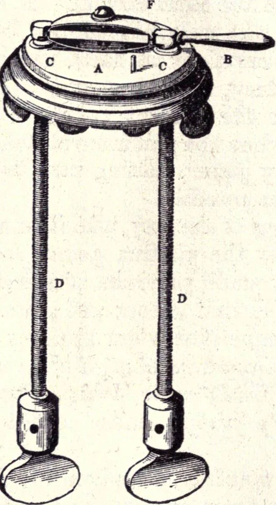 An illustration from Modern practice of the electric telegraph. A handbook for electricians and operators, 1872, leaf 51