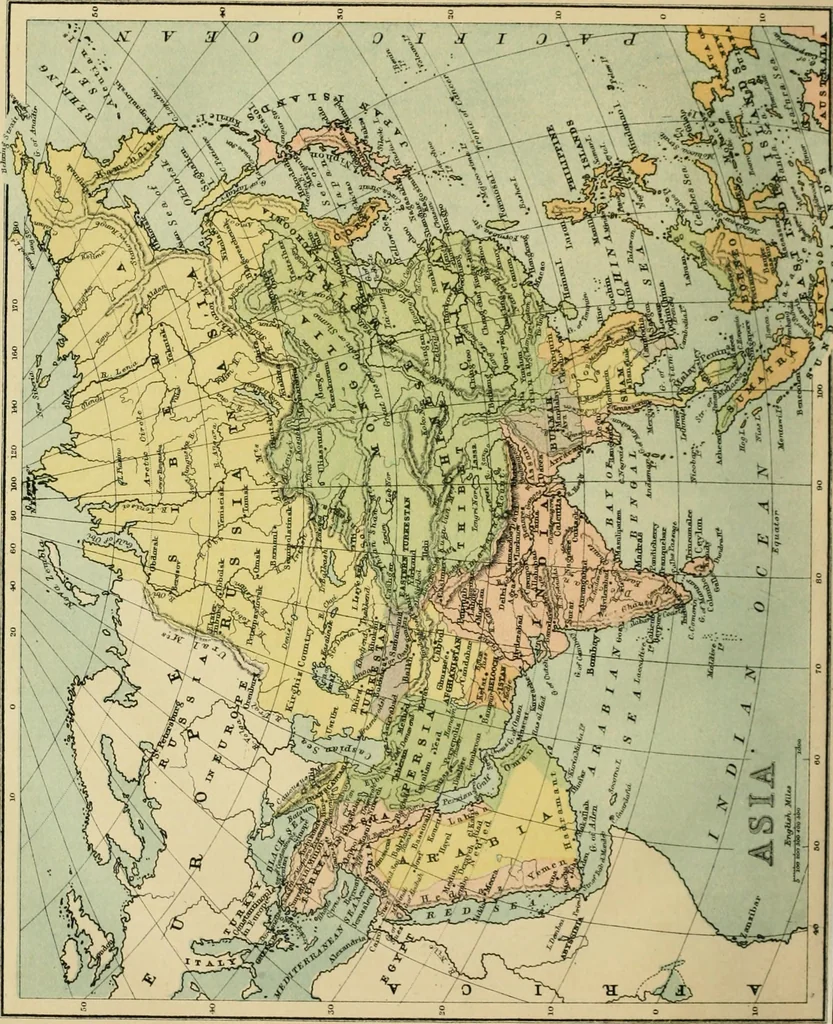 An illustration from Modern school geography and atlas, 1879, leaf 121