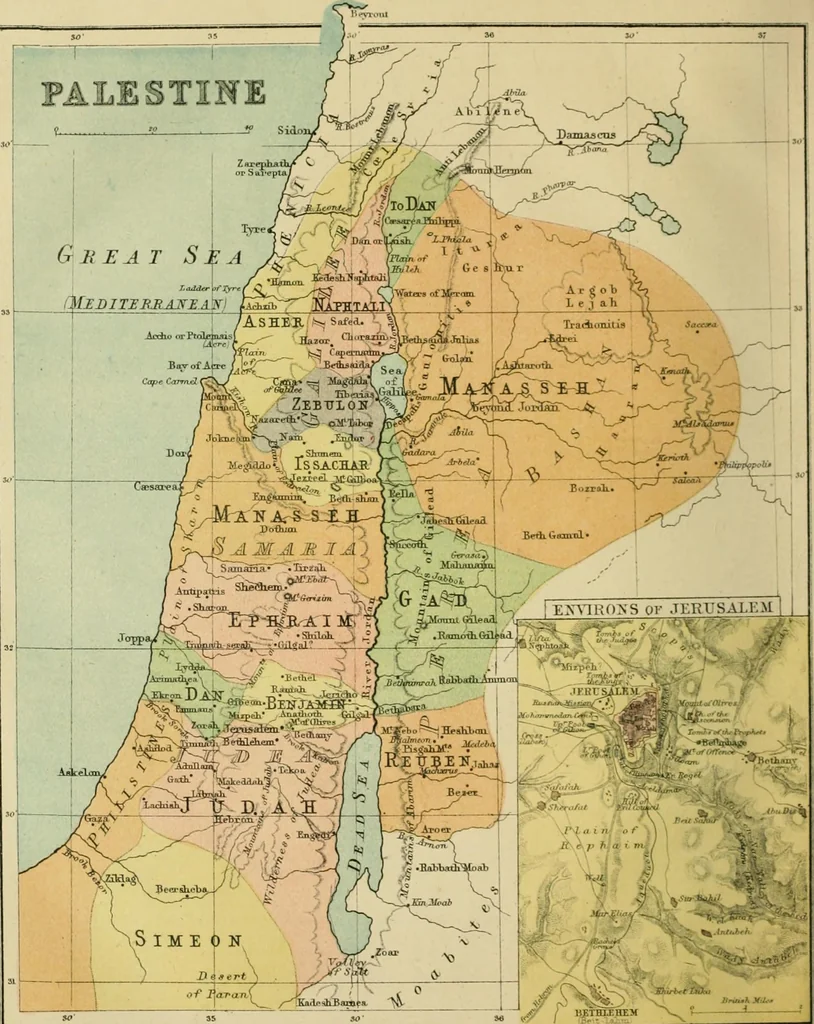 An illustration from Modern school geography and atlas, 1879, leaf 127