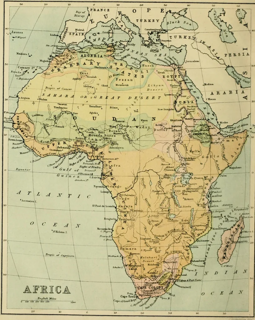 An illustration from Modern school geography and atlas, 1879, leaf 143