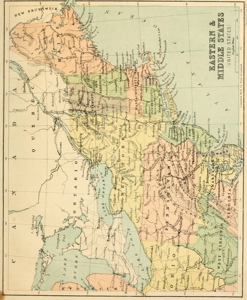 An illustration from Modern school geography and atlas, 1879, leaf 58