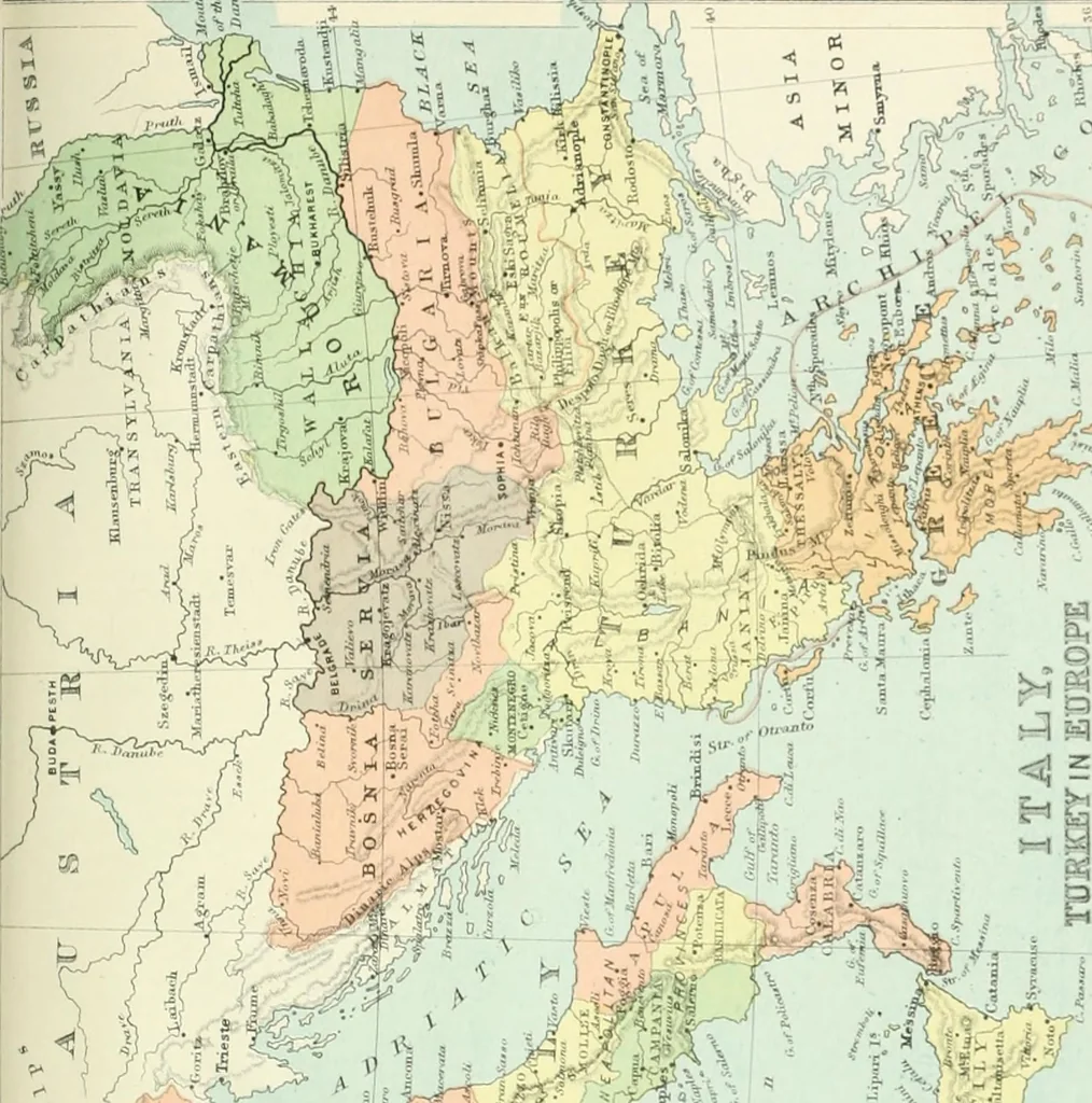 An illustration from Modern school geography and atlas, 1880, leaf 114