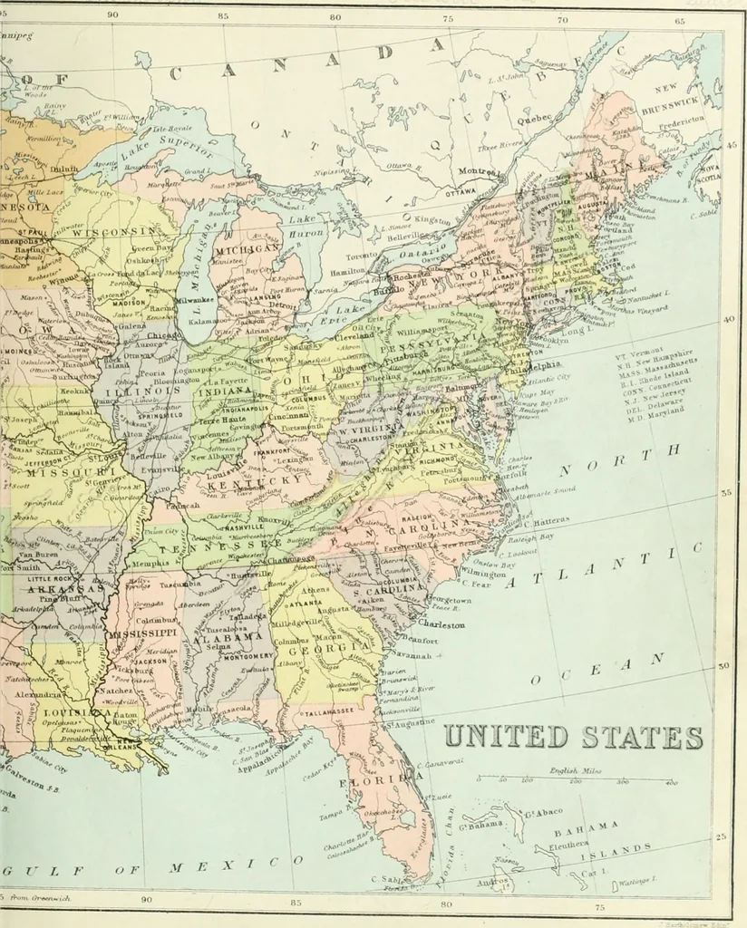 An illustration from Modern school geography and atlas, 1880, leaf 50