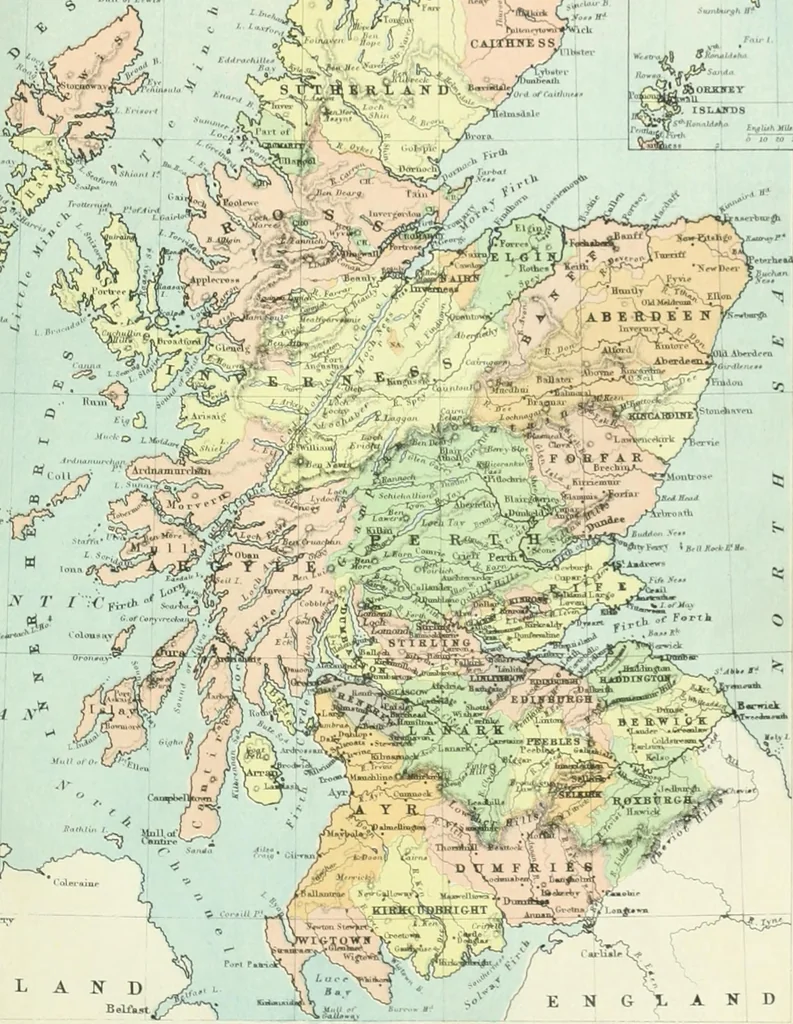 An illustration from Modern school geography and atlas, 1880, leaf 84