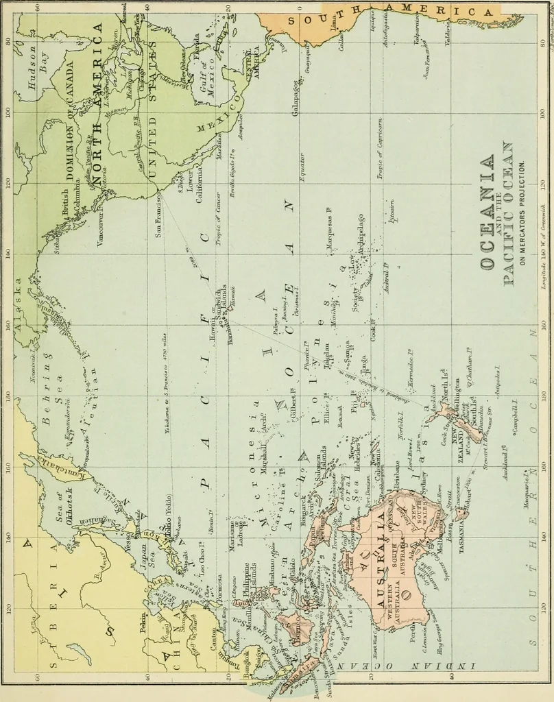 An illustration from Modern school geography and atlas, 1883, leaf 172