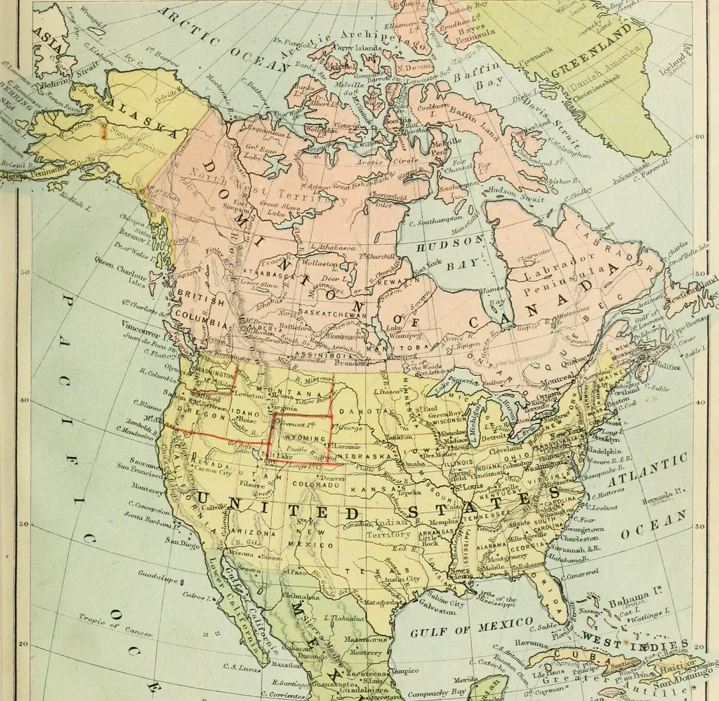 An illustration from Modern school geography and atlas, 1883, leaf 22