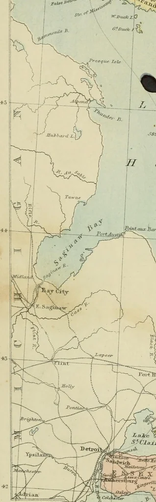 An illustration from Modern school geography and atlas, 1883, leaf 33
