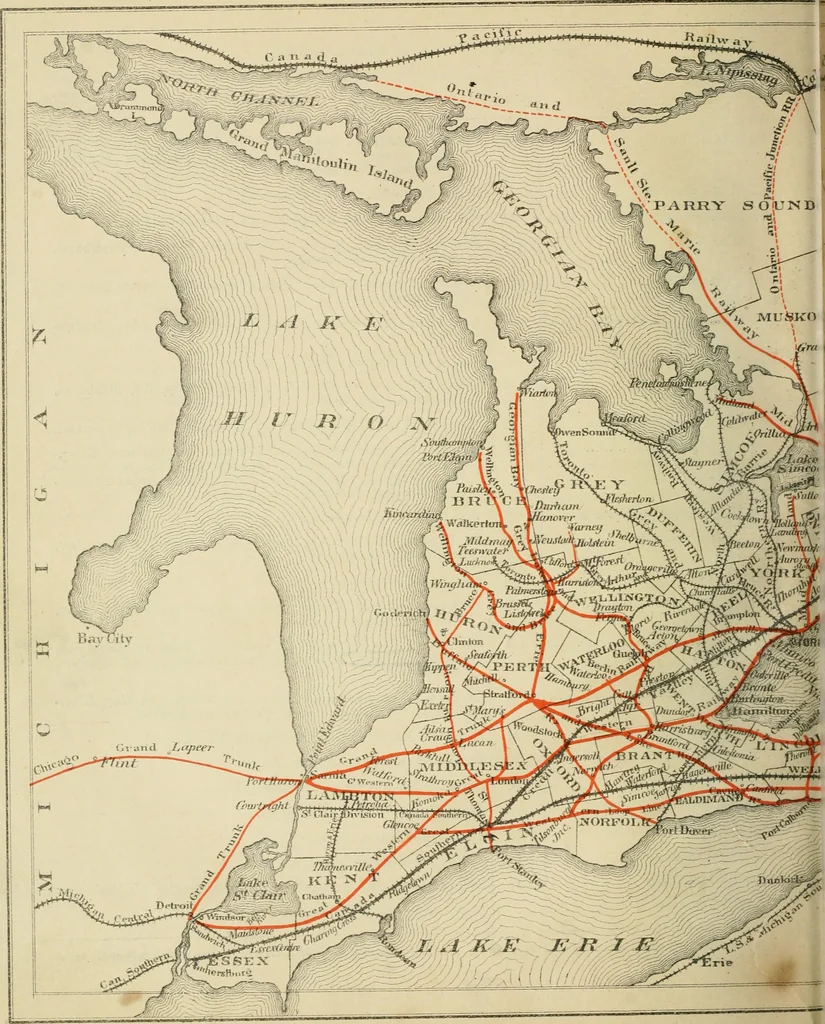 An illustration from Modern school geography and atlas, 1883, leaf 37