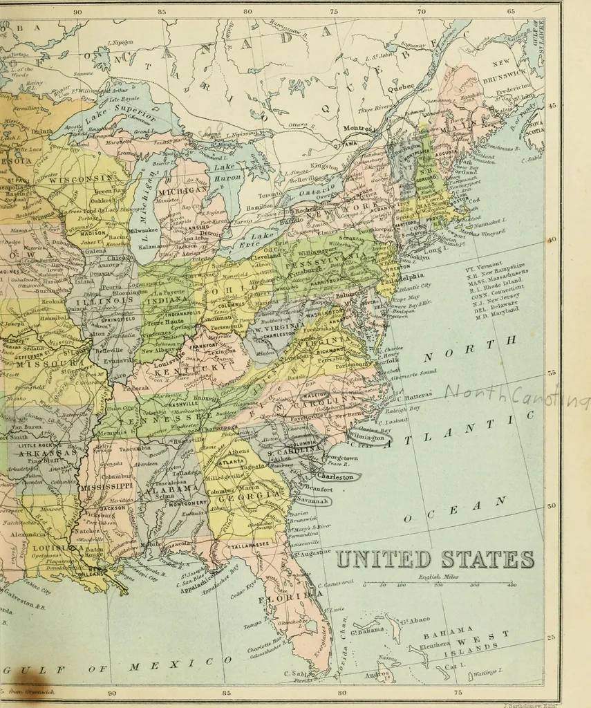 An illustration from Modern school geography and atlas, 1883, leaf 64