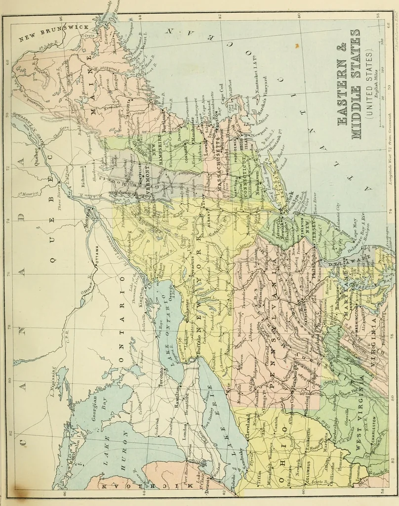 An illustration from Modern school geography and atlas, 1883, leaf 70