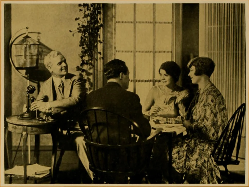 An illustration from Modern telephone service for the home., 1920, leaf 13