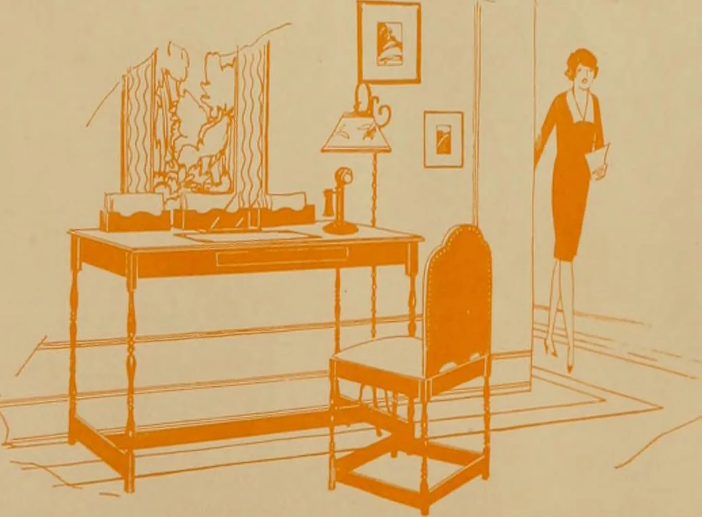 An illustration from Modern telephone service for the home., 1920, leaf 22