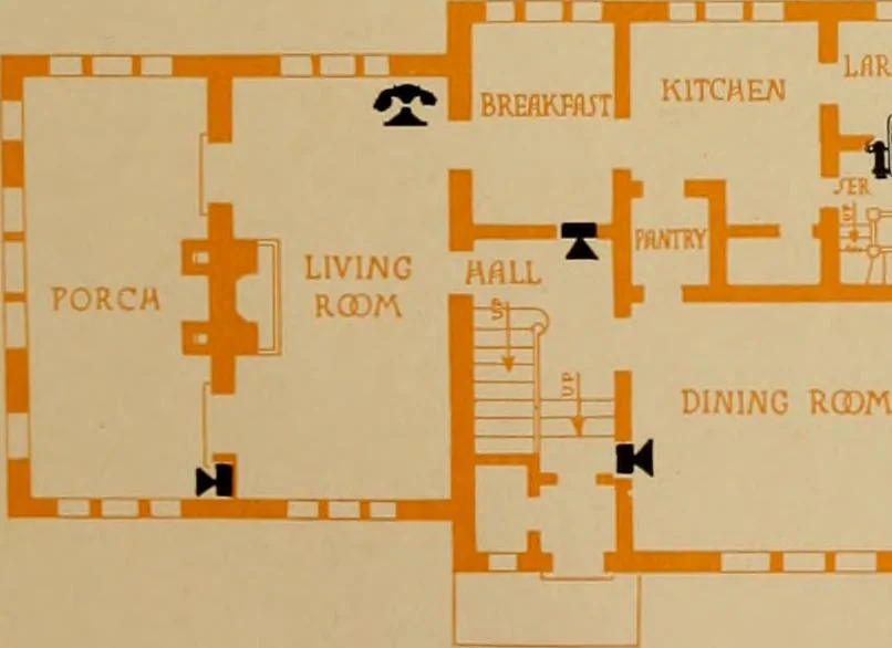 An illustration from Modern telephone service for the home., 1920, leaf 30