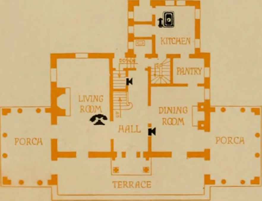 An illustration from Modern telephone service for the home., 1920, leaf 31