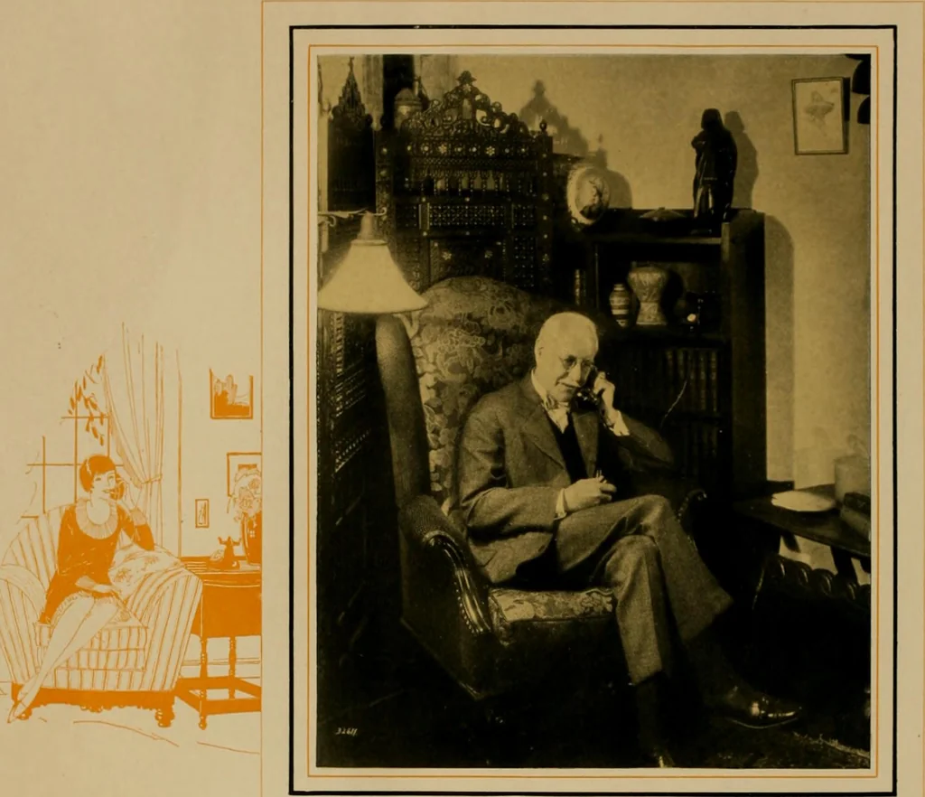 An illustration from Modern telephone service for the home., 1920, leaf 5