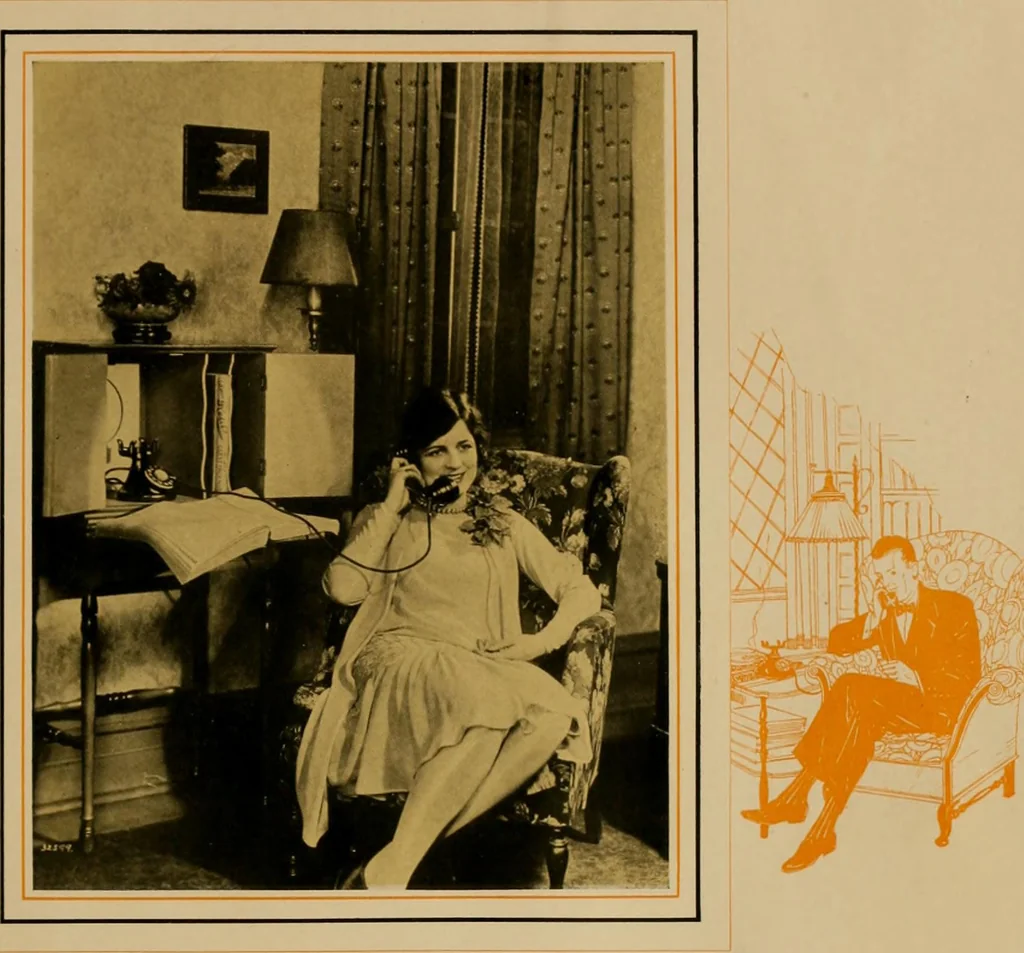 An illustration from Modern telephone service for the home., 1920, leaf 6