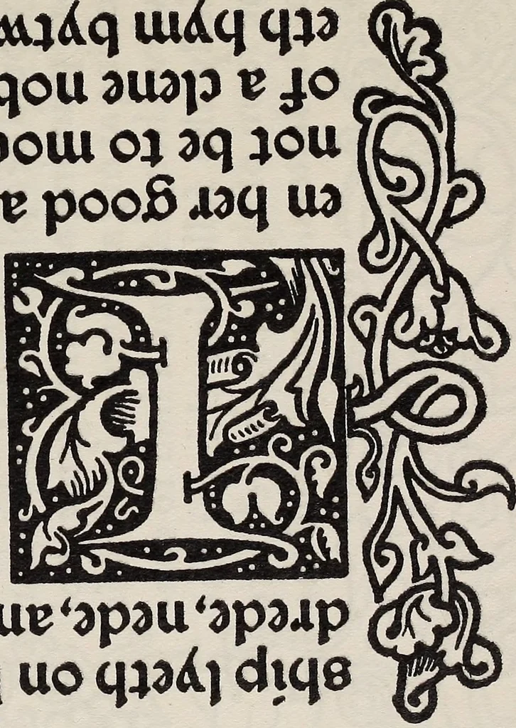 An illustration from Modernt engelskt boktryck och engelska bokband, 1921, leaf 13