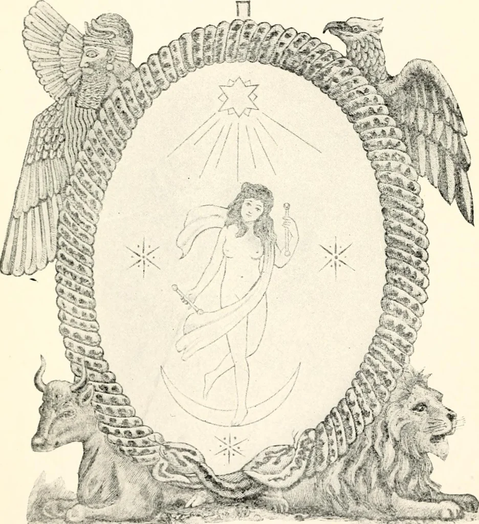 An illustration from Modern World Movements: Theosophy and the School of Natural Science, "The Venerable Brotherhood of India" (1913) [Supplemental Harmonic Series], 1913, leaf 106