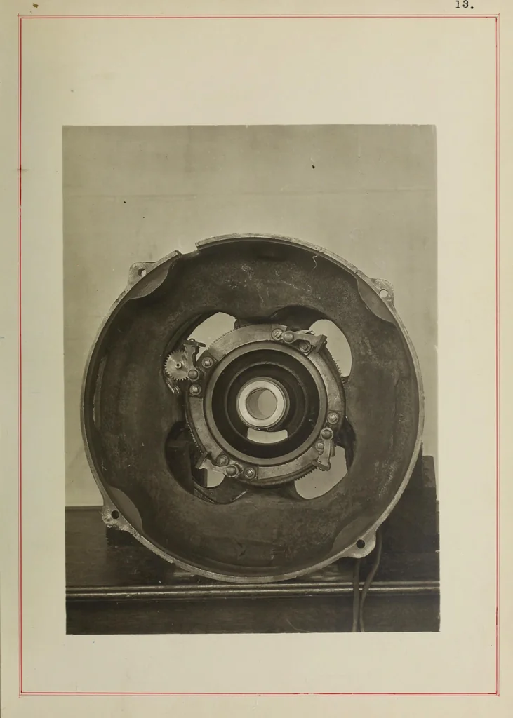 An illustration from Modification of a commutator motor and its operation as a repulsion motor, 1909, leaf 34